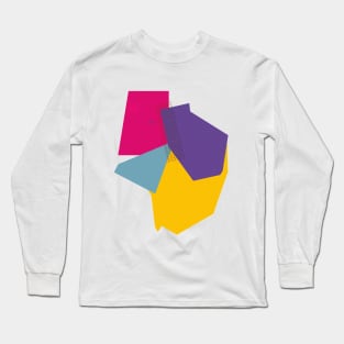 Geometric abstract pop colors dot Long Sleeve T-Shirt